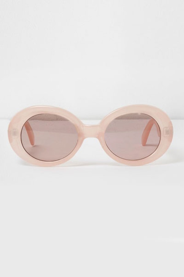 Oval Pink Sunglasses