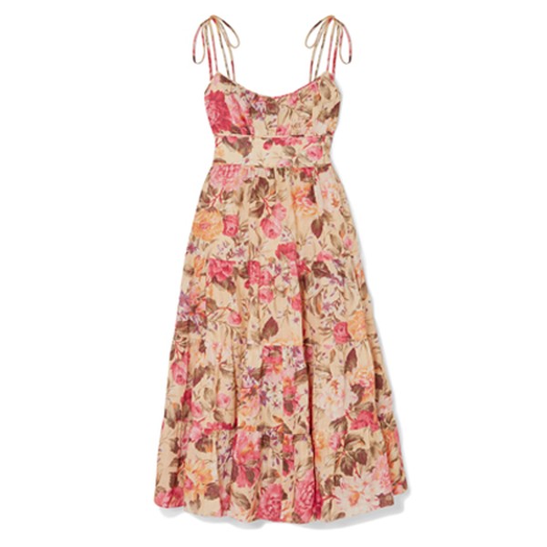 Honour Floral-Print Linen Dress from Zimmermann