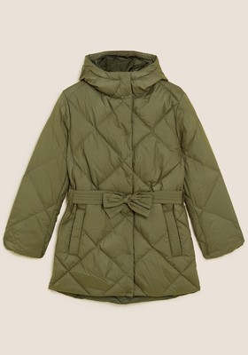 Feather & Down Belted Puffer Coat from Marks & Spencer