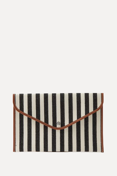 Palais Royal Striped Canvas Pouch from Rue De Verneuil