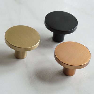 Circular Solid Brass Cabinet Knobs from ANDCRAFTEDFurniture
