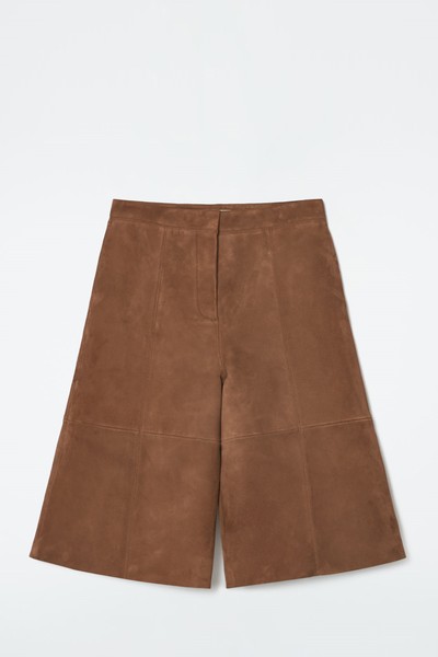 Longline Suede Shorts from COS