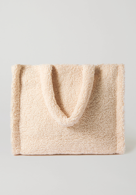 Lola Faux-Shearling Tote Bag from Stand Studio