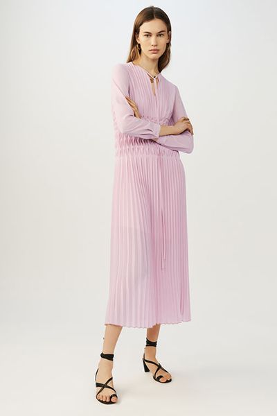 Long Pleated Dress