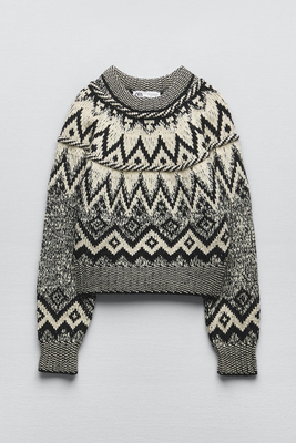 Jacquard Knit Sweater from Zara