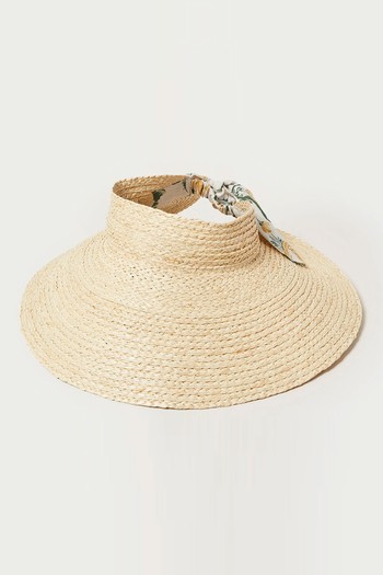 Jaylen Natural/Nova Floral Visor from Loeffler Randall