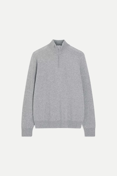 Cashmere Half Zipped Jumper  from John Lewis