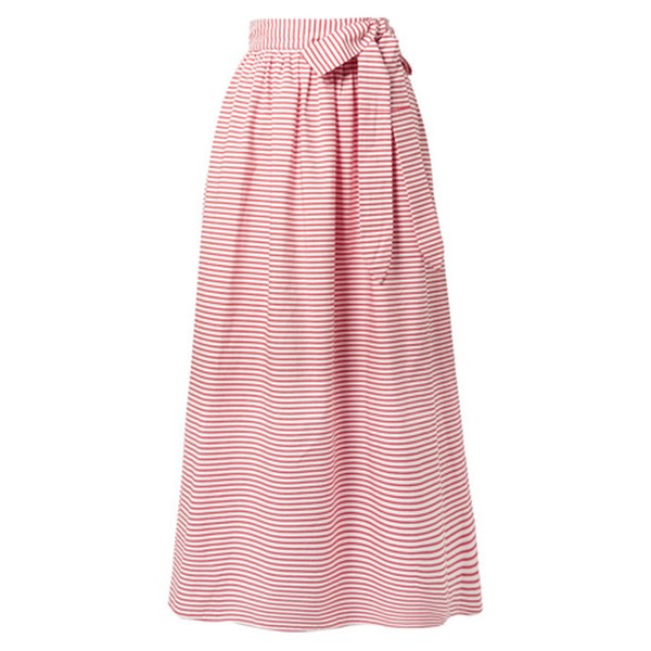 Striped Organic Cotton Wrap Skirt from Mara Hoffman