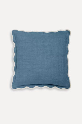 Scalloped Linen Cushion from John Lewis