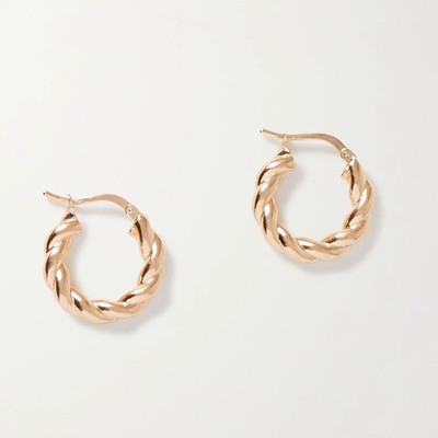 Gold-Plated Hoop Earrings from Bottega Veneta