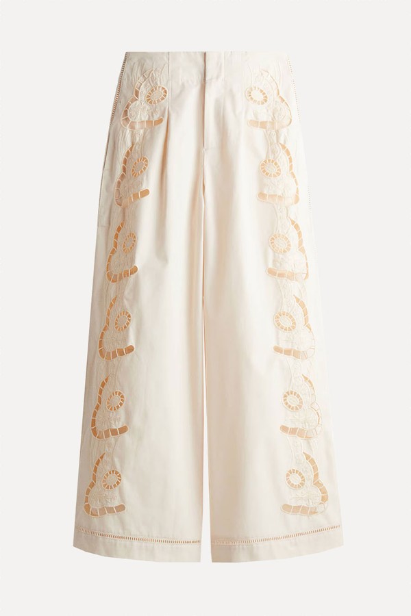 Broderie Anglaise Beach Shorts