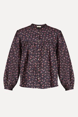 Lola Floral-Print Cotton-Voile Top  from By Iris