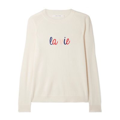 La Vie Intarsia Cashmere Sweater from Chinti & Parker