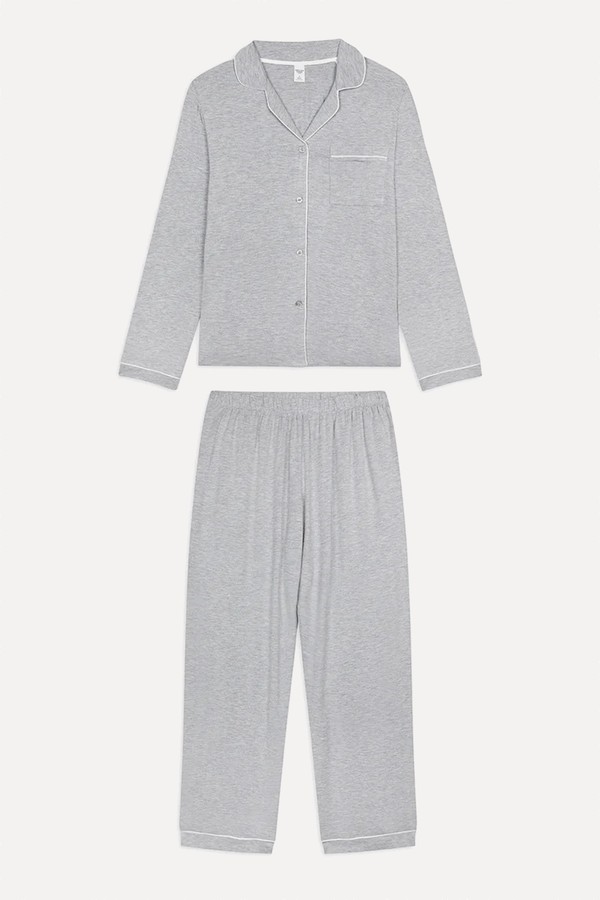 Tencel™ Modal Long Button Up Pyjama Set from Chelsea Peers