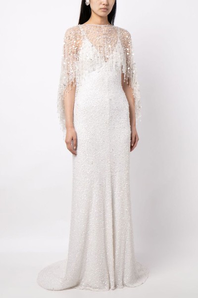 Tuva Sequin-Embellished Cape from Jenny Packham