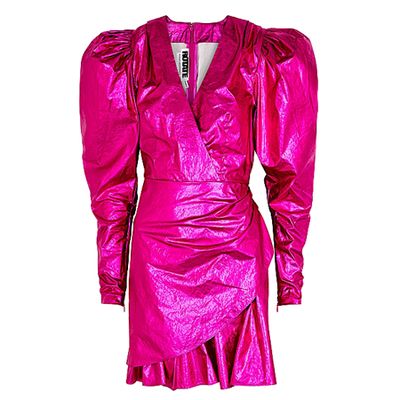 Number 24 Metallic Pink Mini Dress from Rotate Birger Christensen