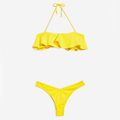 Yellow Frill Bikini from Topshop