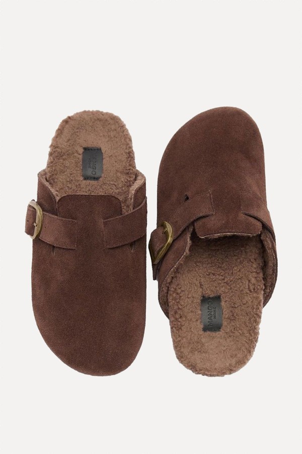 Buckle House Slippers from Mango