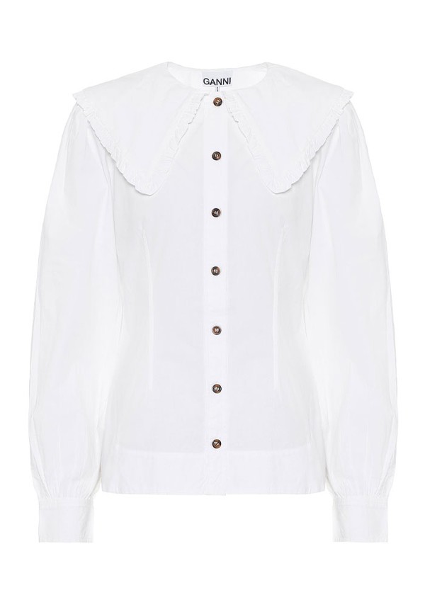 Cotton Poplin Shirt from Ganni