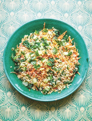 Moong Dhal, Kale & Coconut Salad