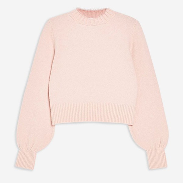Frayed Collar Jumper from Topshop