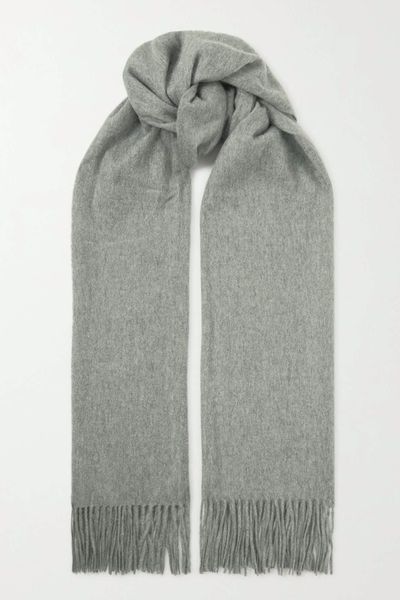 Natasha Fringed Cashmere Scarf from Arch4