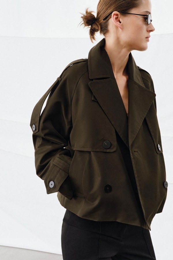Water-Repellent Short Trench Coat from Zara 