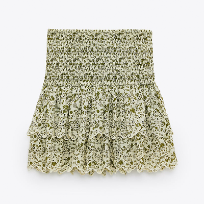 Printed Mini Skirt from Zara