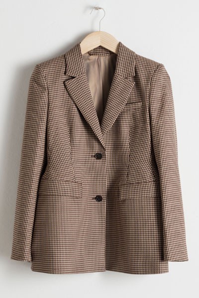 Hourglass Houndstooth Blazer from & Other Stories