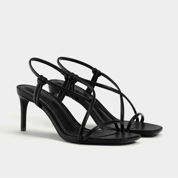 Heeled Sandals with Tubular Straps from Bershka