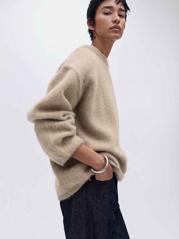 Oversized Mohair-Blend Jumper 