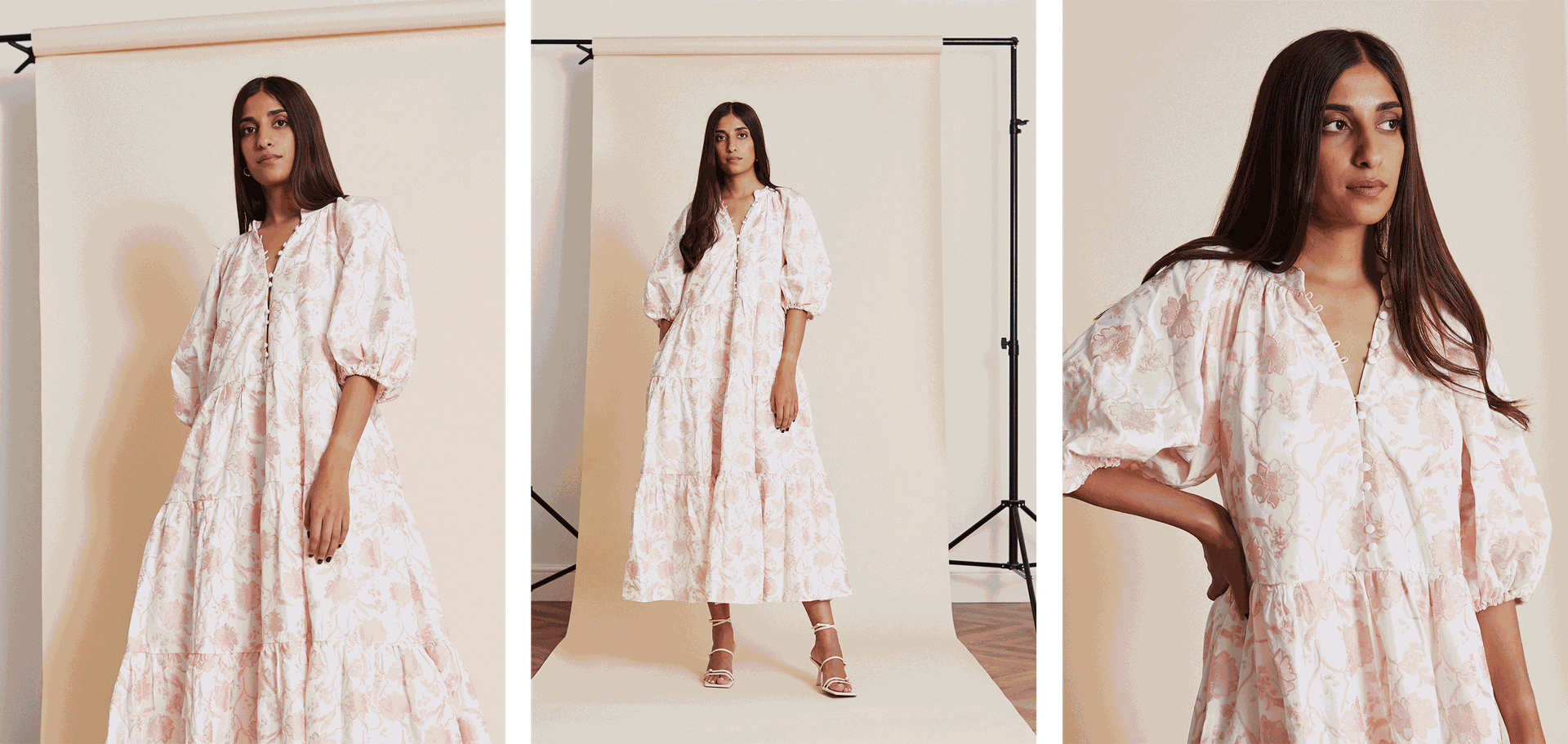 Tiered Smock Midi Dress, £160