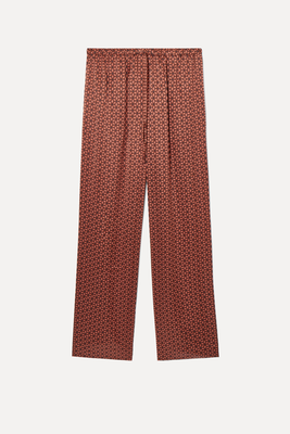 Printed Pure Silk Pyjama Trousers from COS 