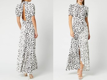 Leopard Printed Crepe Maxi from Self-Portrait