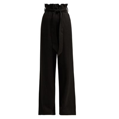Paperbag-Waist Linen Trousers from Asceno