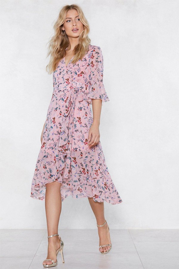 Spring The Fun Wrap Dress