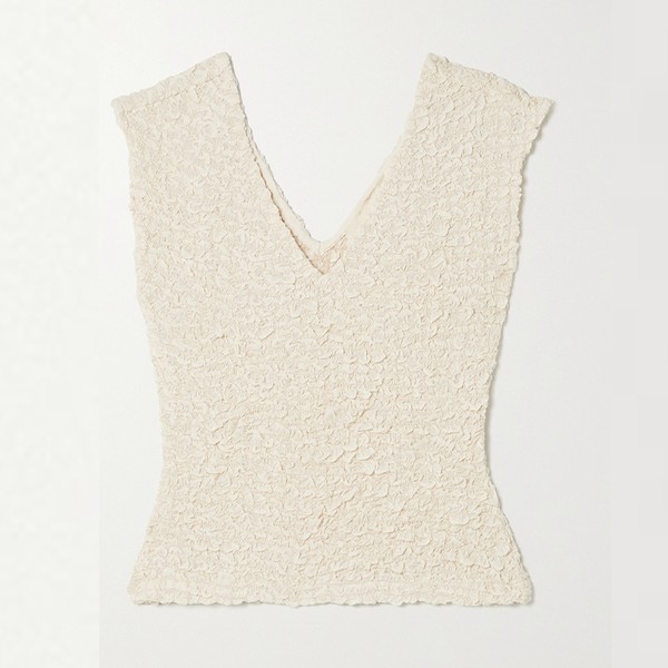 Poppy Smocked Tencel Modal Tank from Mara Hoffman