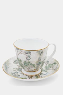 Tall Trees Fine Bone China – Tea Cup & Saucer 