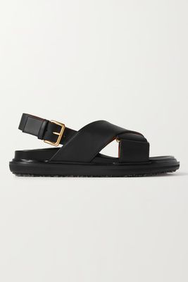 Fussbett Leather Slingback Sandals from Marni