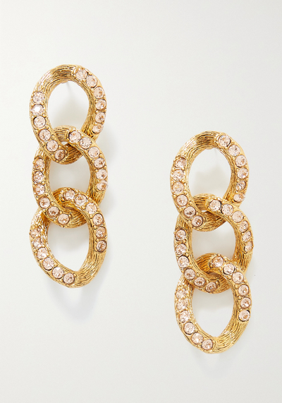 Swarovski Crystal Earrings from Oscar De La Renta