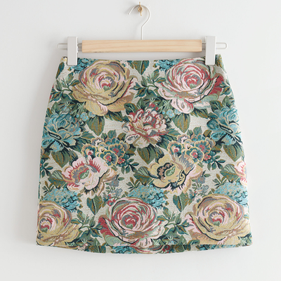 Floral Jacquard Mini Skirt from & Other Stories