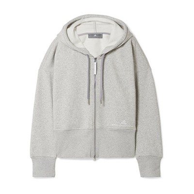 Essentials Organic Cotton-Blend Fleece Hooded Top from Adidas by Stella McCartney