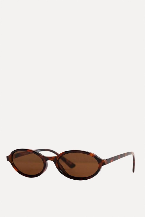 Tortoiseshell Oval Sunglasses
