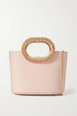 Anita Crystal-Embellished Textured-Leather Tote from Rosantica