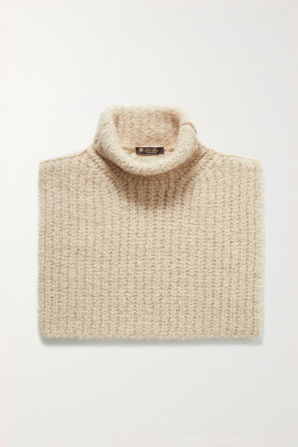 Ribbed Cashmere Turtleneck Dickey from Loro Piana