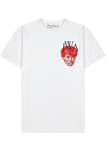 Logo-Embroidered Cotton T-Shirt from JW Anderson