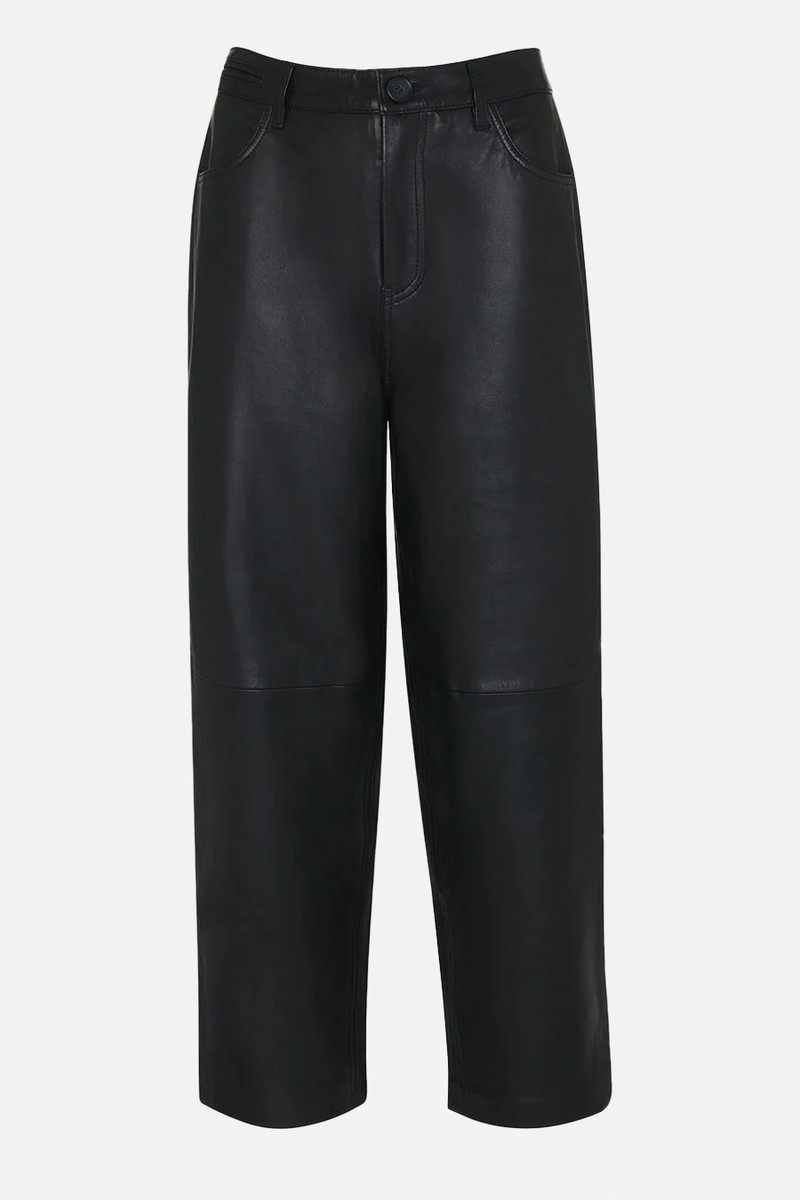  Leather Barrel Leg Trousers from Whistles