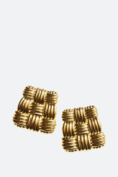 Braided Stud Earrings