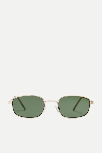 Rectangular Metal Sunglasses from Stradivarius