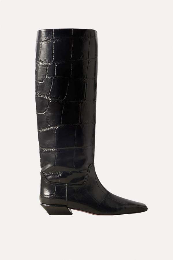 Bettina Croc-Effect Leather Boots from Paris Texas